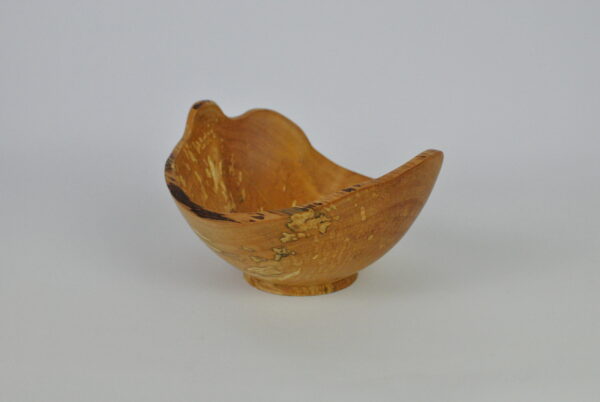 Apple wood - Natural edge Apple vessel.