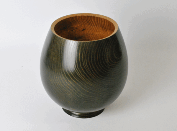 Irish Ash vessel with colour exterior & food safe interior. - Image 4