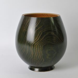Irish Ash vessel with colour exterior & food safe interior.