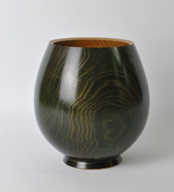 Irish Ash vessel with colour exterior & food safe interior.